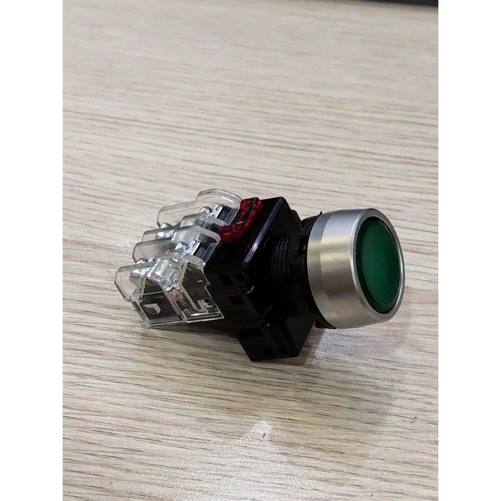 Nút nhấn không đèn phi 22 đỏ vàng xanh MRF Hanyoung