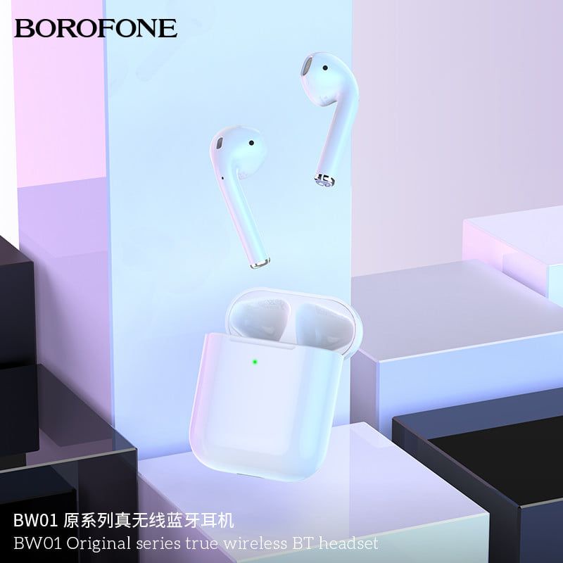 Tai nghe bluetooth TWS Borofone BW01, âm thanh siêu hay, tai nghe không dây cho điện thoại, máy tính bảng, tai nghe game