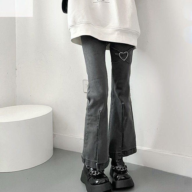 Quần Jean Nữ Ống Loe Lưng Cao Mới