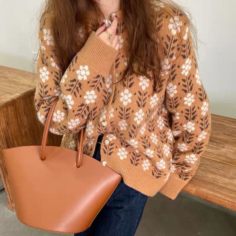 [Spot] Korean version of the jacket needle knitting spring and autumn, fashionable women's personality