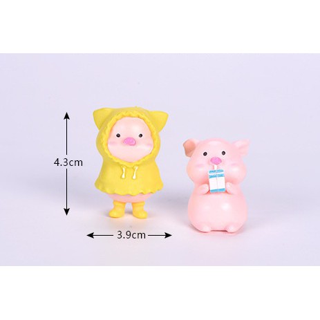 charm lớn Heo mập phụ kiên trang trí charm slime