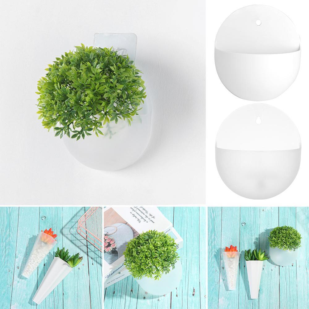 Chậu Trồng Cây Treo Tường Bằng Acrylic Kèm Giá Đỡ 1 Cái
