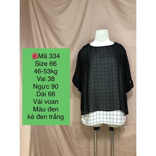 [Mã332340] Áo voan cổ đức tay lửng si Hàn size nhỡ