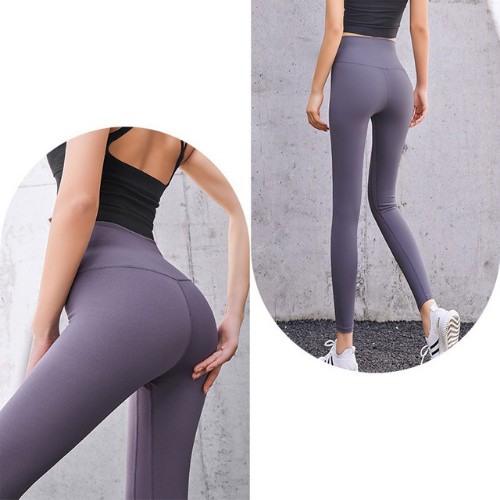 Quần legging nữ cạp cao nâng mông thể thao tập gym yoga chạy bộ co dãn thoáng khí GYGA