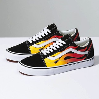 [F⚡️ASH SALE] Giày Sneaker vans lửa nam nữ thấp cổ