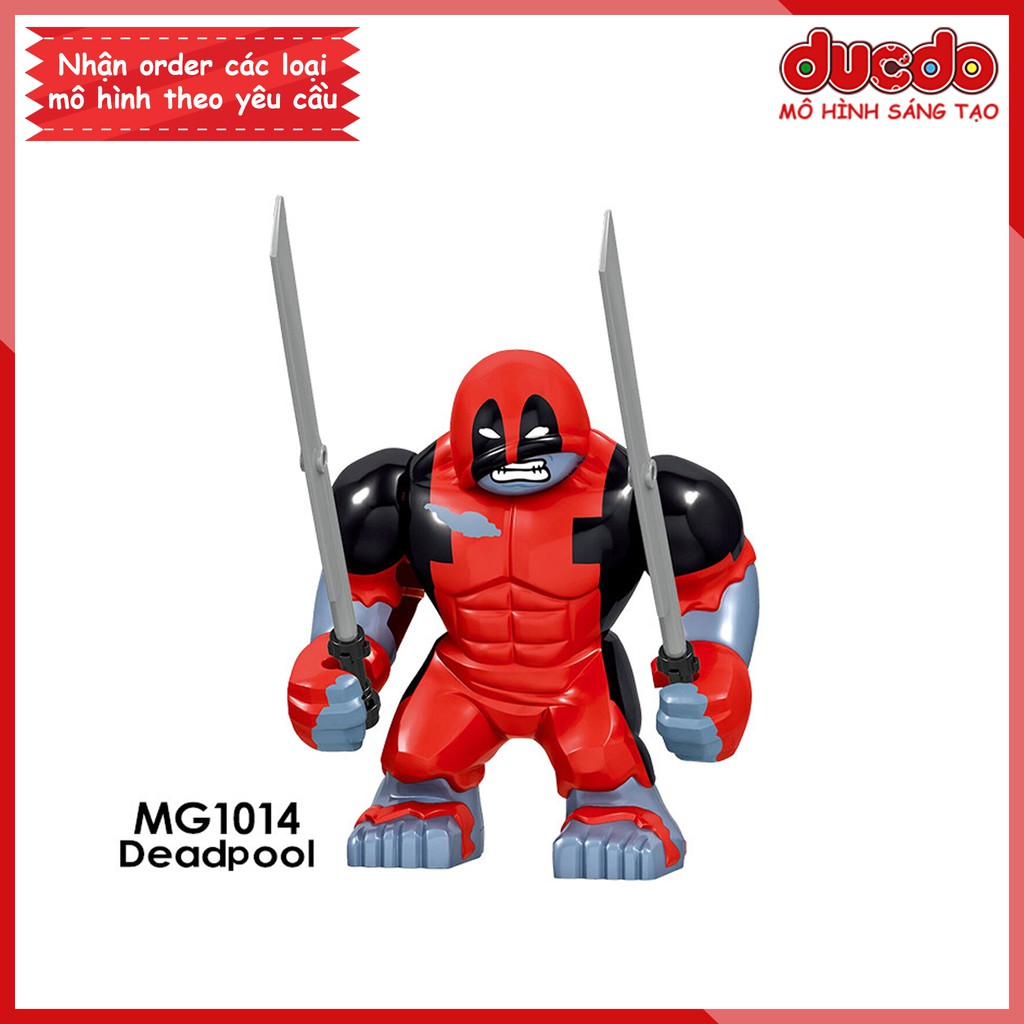 Bigfig siêu anh hùng Deadpool siêu chất - Đồ chơi Lắp ghép Xếp hình Mini Minifigures Big Fig SuperHero Iron Man MG1014