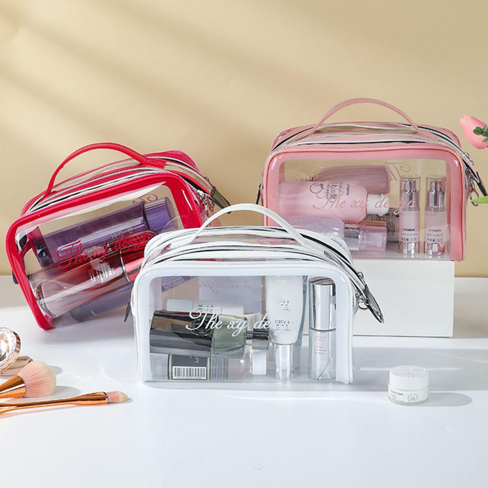 MOILYVN Túi Đựng Mỹ Phẩm Du Lịch Bằng Nhựa PVC Kích Cỡ Lớn Mới