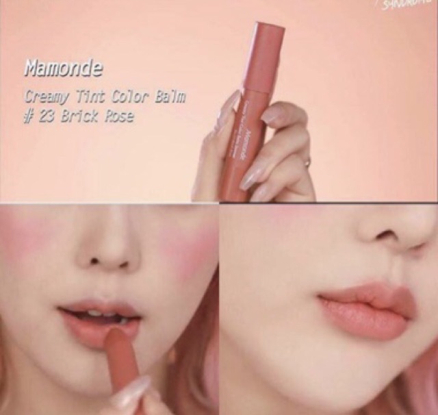 Son Bút Chì Mamonde Creamy Tint Color Balm Intense Màu 23 Brick Rose | BigBuy360 - bigbuy360.vn