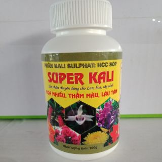 Phân bón Super Kali 100g,  hoa nhiều,  thắm màu,  lâu tàn