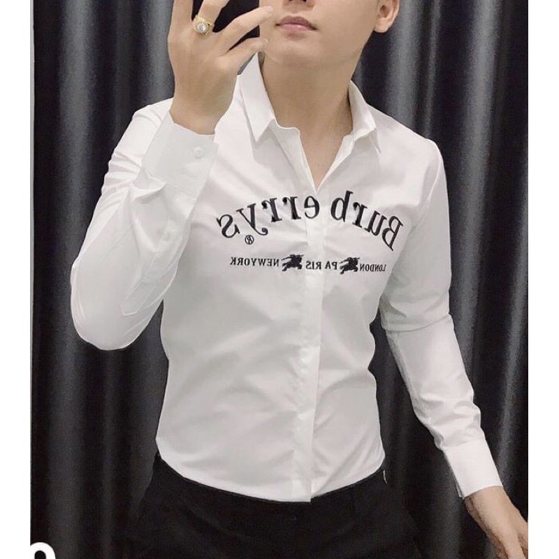 Áo sơmi in thêu hàng chuẩn shop