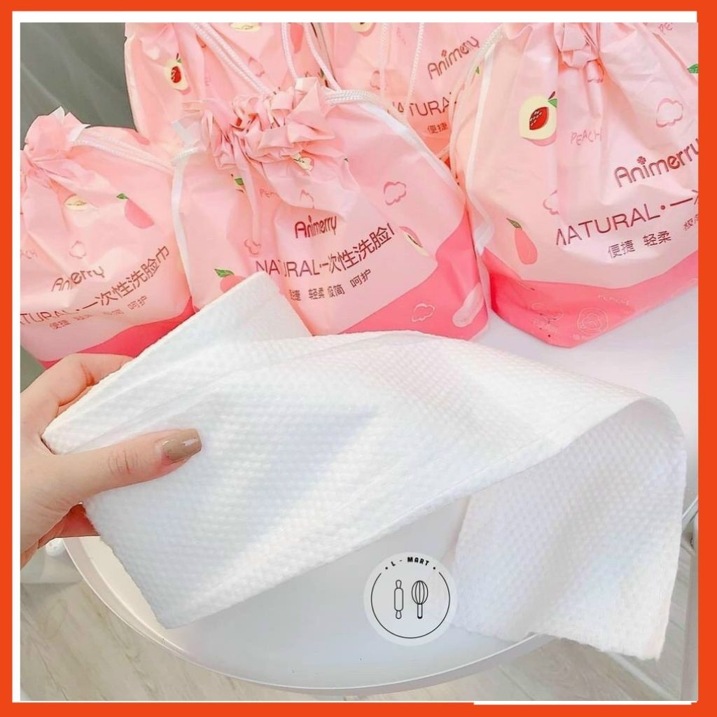 Khăn mặt khô, khăn tẩy trang, giấy ăn cotton dùng 1 lần lau khô/lau ướt - NgocThi Store