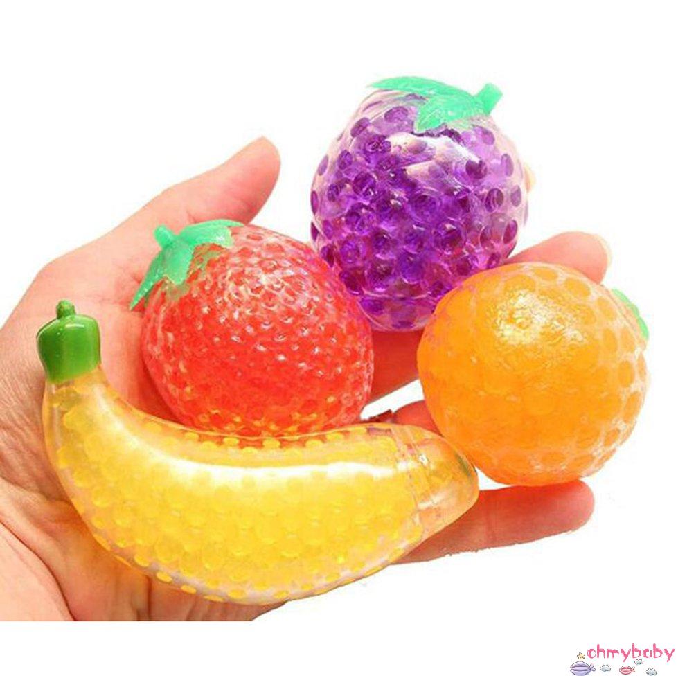 【OMB】 Fruit Fidget Toys Squishy Funny Pop Office Reliever Stress Ball Toys Gifts