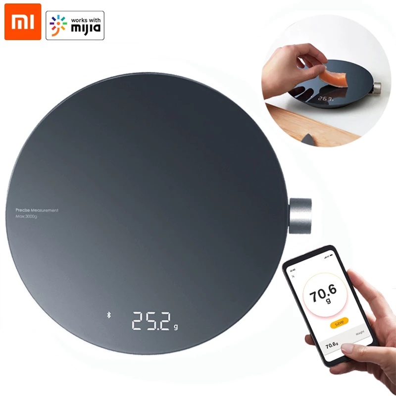Xiaomi hoto Cân Điện Tử Thông Minh Màn Hình led Kỹ Thuật Số Cho Nhà Bếp