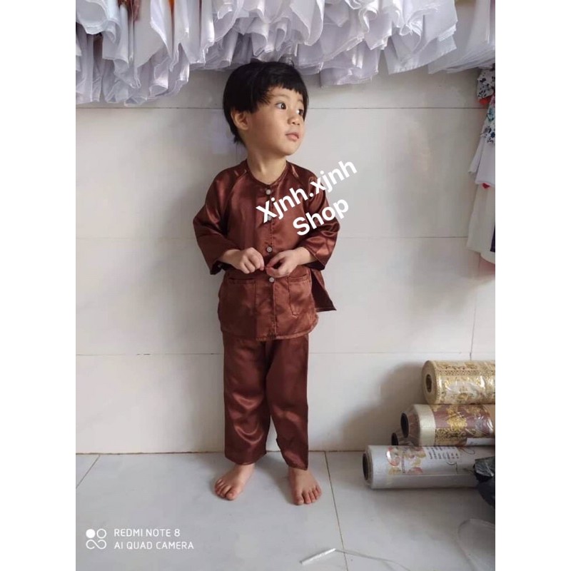 Bộ quần áo bà ba trẻ em bé trai bé gái