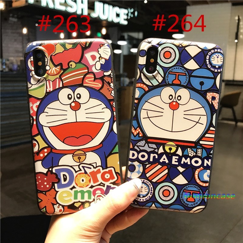 Ốp điện thoại TPU họa tiết Doraemon 3D cho IPhone 8 Plus 11 6 7 6S Plus 12 mini 12 pro max X Se 2020 6SPlus 7Plus 6Plus 8Plus XS