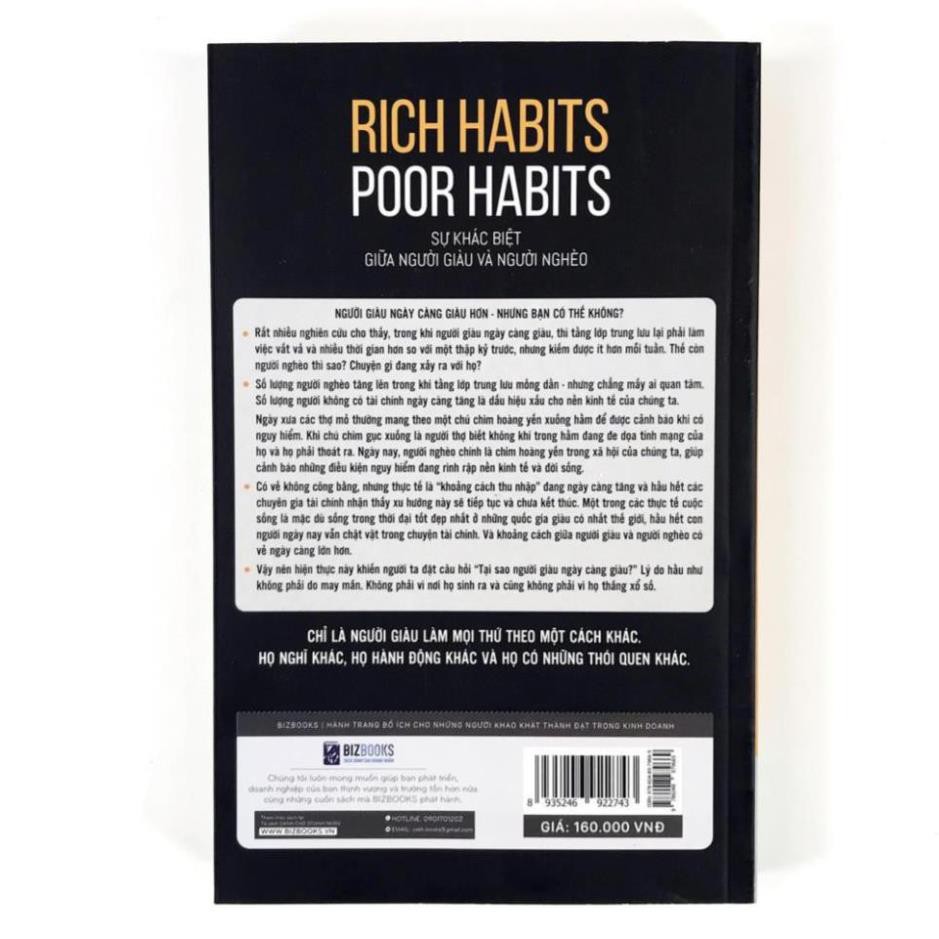 [Sách] - Rich Habits - Poor Habits - Sự Khác Biệt Giữa Người Giàu Và Người Nghèo [BIZBOOKS]