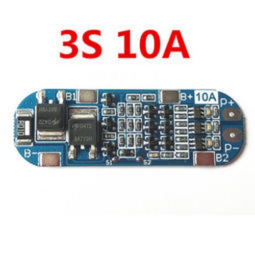 MẠCH SẠC VÀ BẢO VỆ PIN 10A NỐI TIẾP 3 CELL 18650