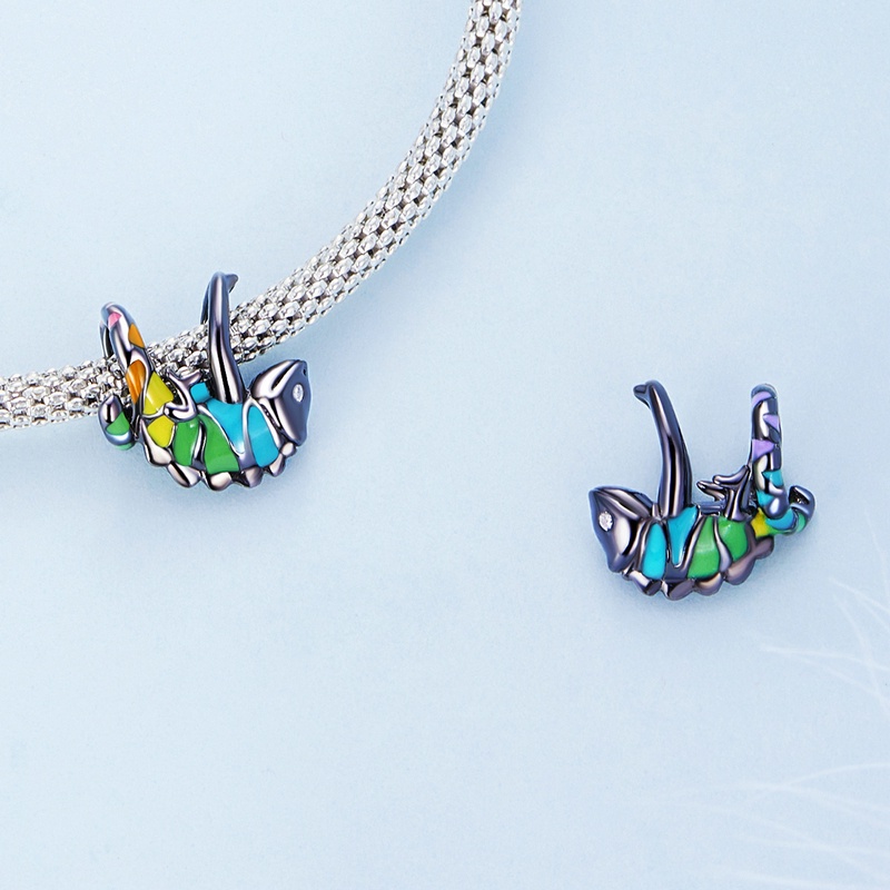 Mặt vòng cổ Bamoer hình tắc kè hoa thời trang