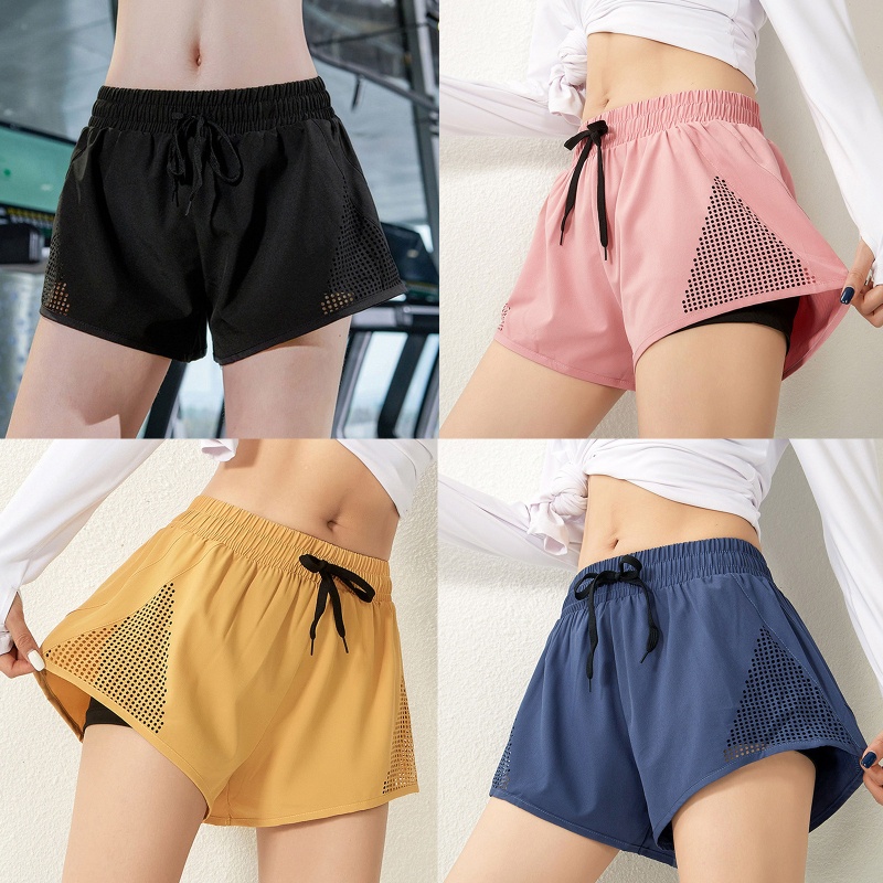 Quần Short Thể Thao Lưng Cao Dáng Rộng Thời Trang Cao Cấp Cho Nữ