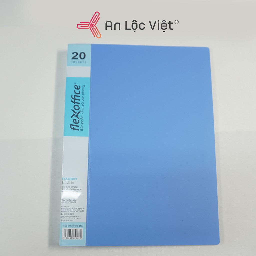 Bìa nhựa nhiều lá Thiên Long (20 lá - 40 lá - 60 lá - 80 lá - 100 lá)