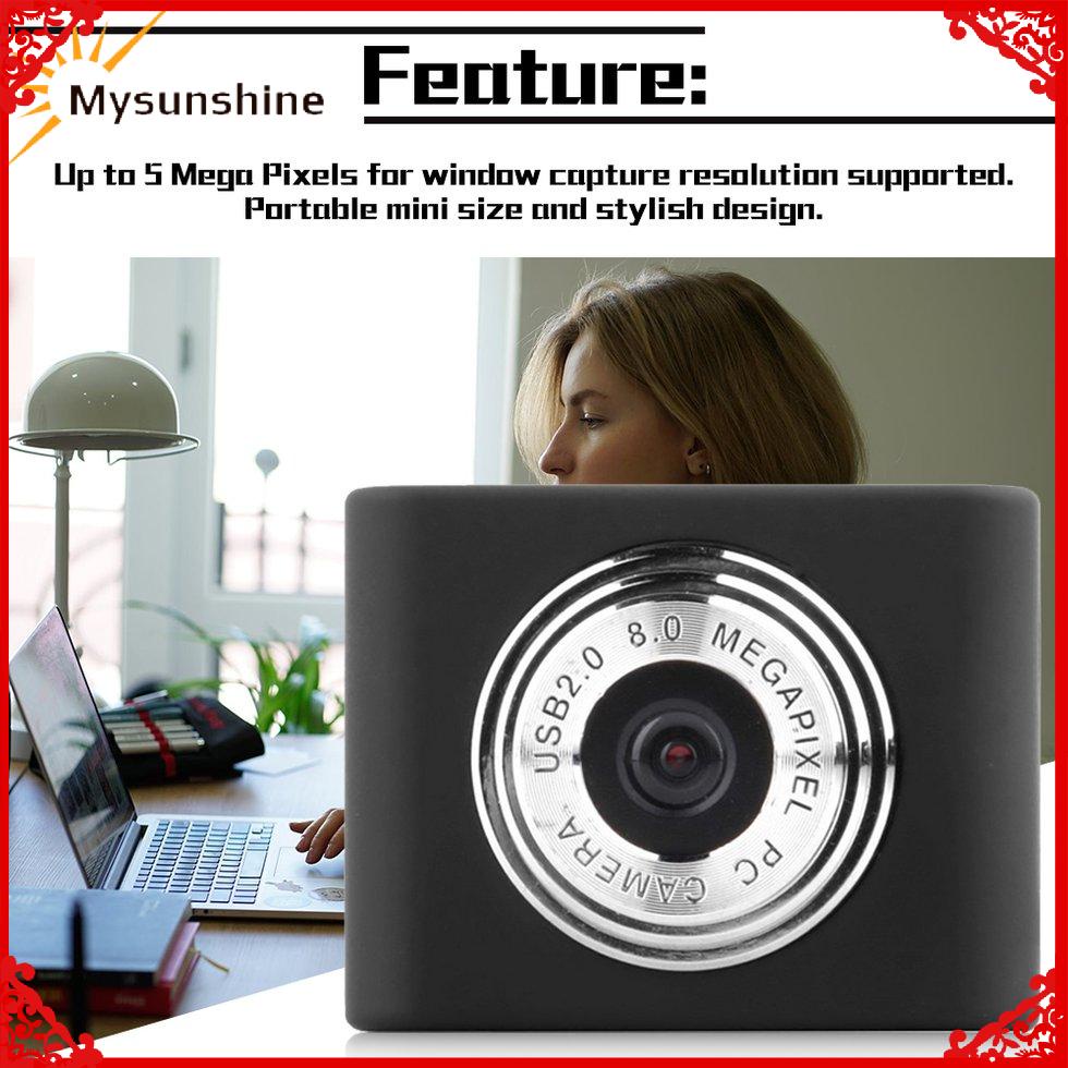 Webcam mini USB 2.0 5 Megapixels có kẹp có thể thu gọn cho PC/Laptop | BigBuy360 - bigbuy360.vn