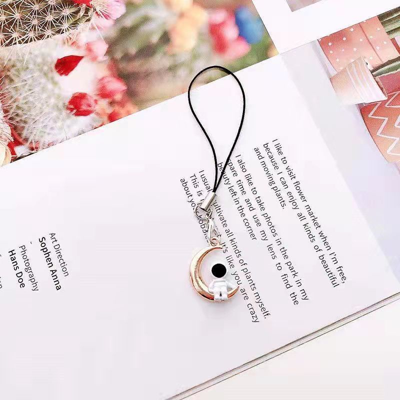 Dây Đeo Điện Thoại Hình Phi Hành Gia / Mặt Trăng / Ngôi Sao Mini Dễ Thương