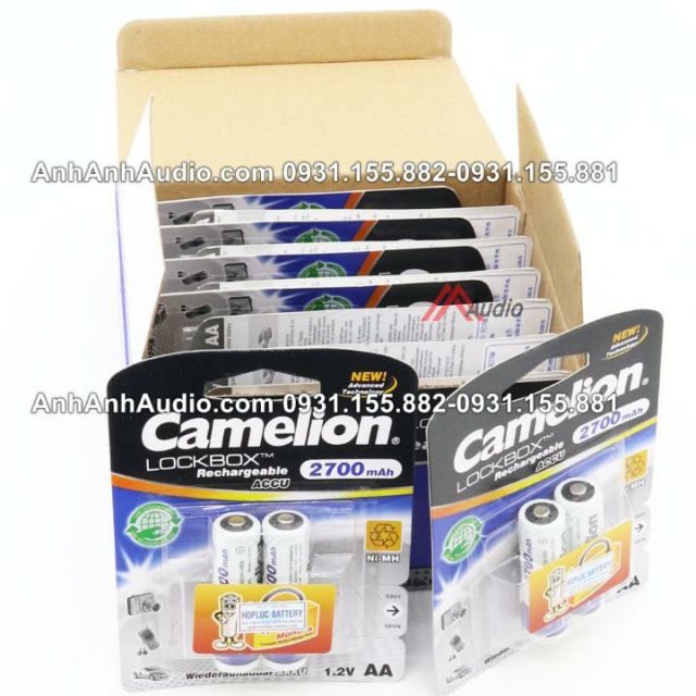 [Mã ELFLASH5 giảm 20K đơn 50K] PIN SẠC AA CAMELION 2700 mAh , PIN SẠC CHÍNH HÃNG CAMILION , PIN SẠC