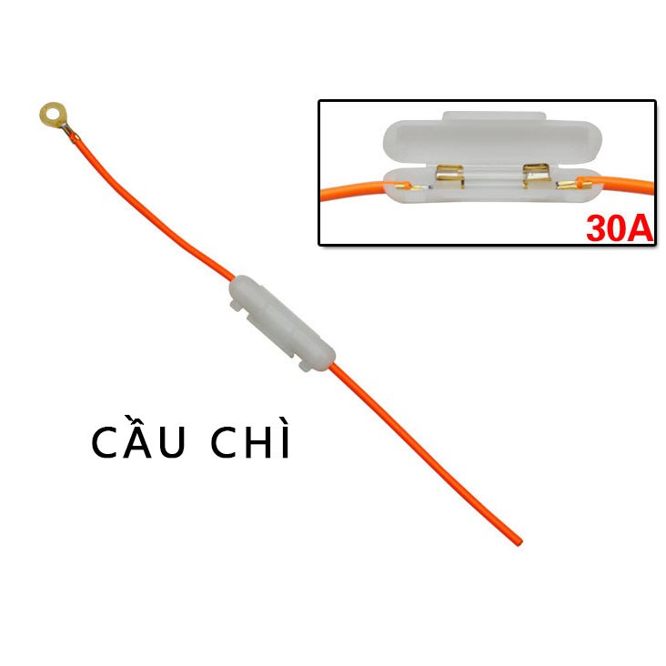 Cầu Chì Xe Máy 30A Kèm Dây [ 1 Chiếc ]