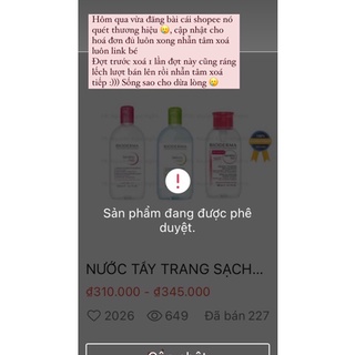 NƯỚC TẨY TRANG SẠCH DA BIO.DE.RMA