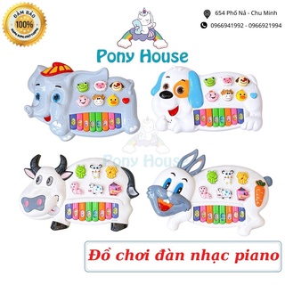 Đồ Chơi Đàn Piano Cho Bé Hình Con Vật Thỏ, Trâu, Bò, Chó Phát Nhạc, Tiếng Kêu Đa Dạng Vui Nhộn Cao Cấp