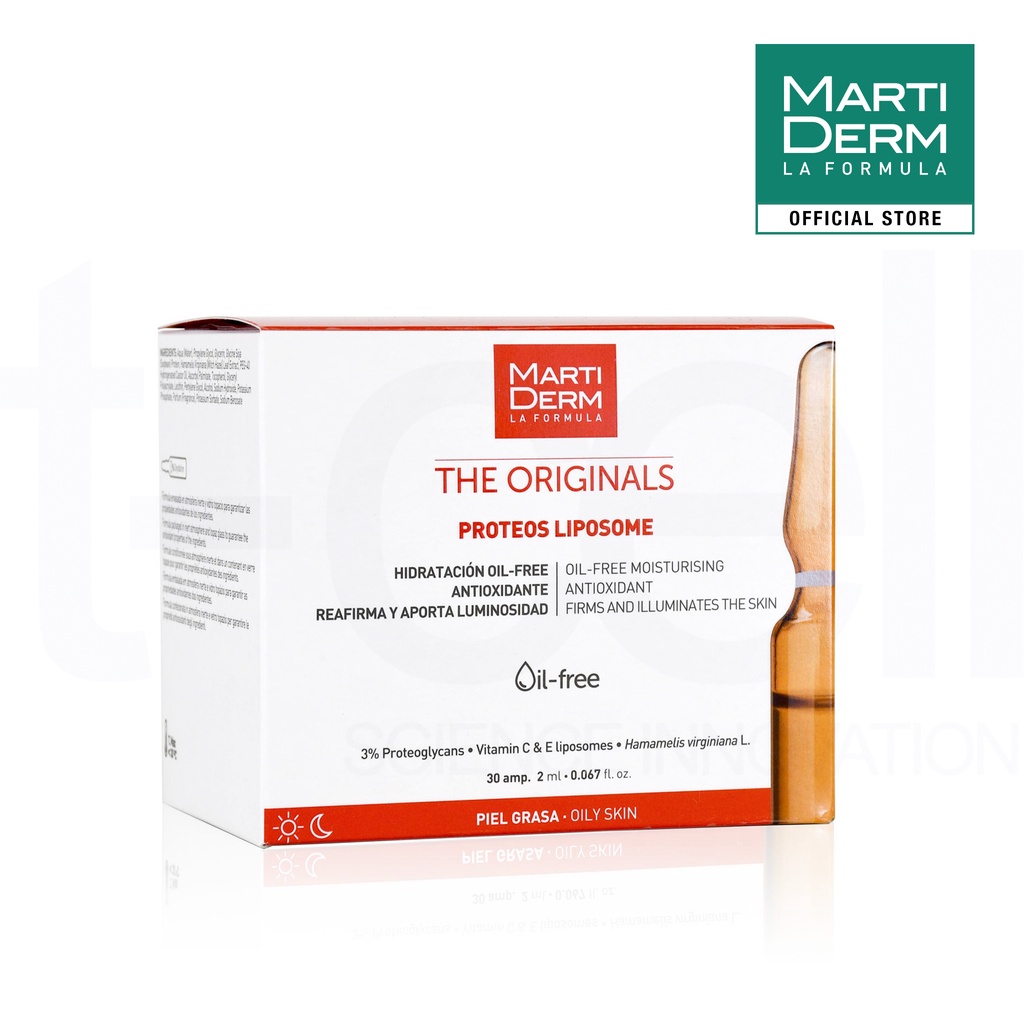 Ampoule Chống Oxy Hoá, Phục Hồi, Điều Tiết Bã Nhờn - Martiderm The Originals Proteos Liposome (30 x 2ml)
