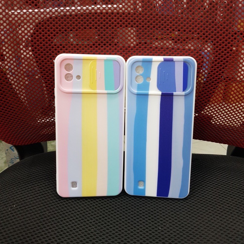 Ốp lưng Realme C20 dẻo cầu vồng bảo vệ camera | BigBuy360 - bigbuy360.vn