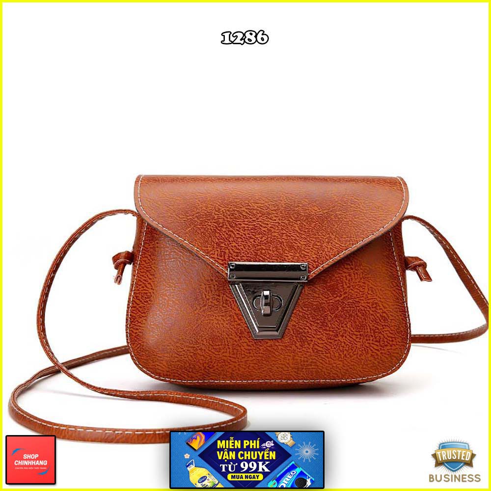 Túi đeo chéo thời trang✨FREESHIP✨túi xách nữ khóa cài dây rời cực cá tính SH1286