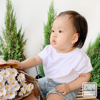 Áo Thun Trơn 100% cotton em bé ( Ảnh Thật )