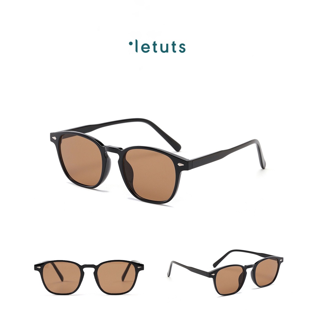 Gọng râm UV400 Nam nữ phong cách vintage dáng oval 3 màu thời trang LTR00051