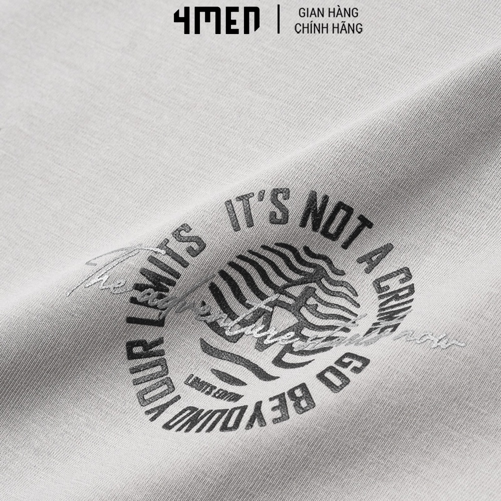 Áo Thun Nam Slimfit 4MEN AT101 Limited Edition cổ tròn tay ngắn, vải cotton co giãn 4 chiều, thoáng mát, form basic