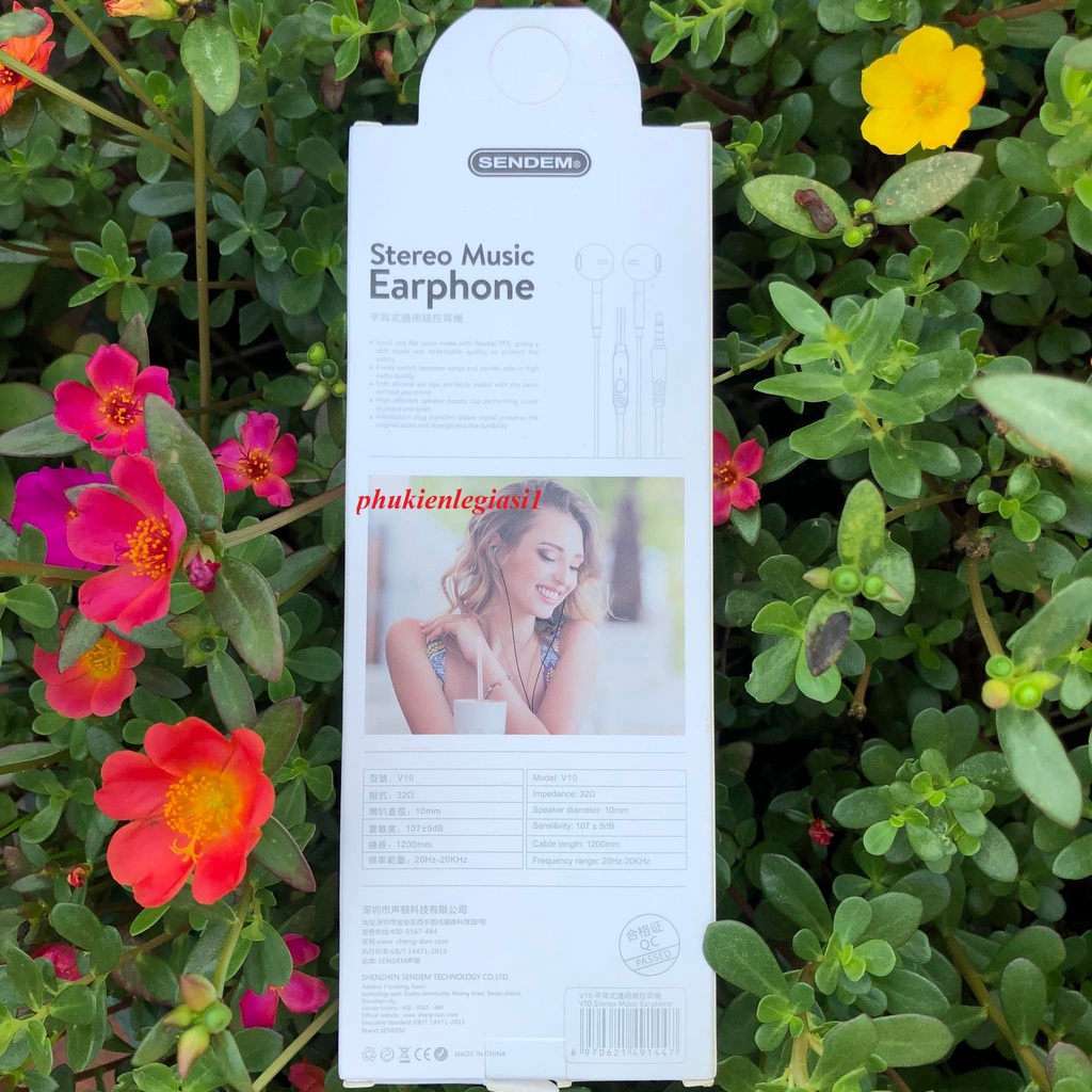 Tai nghe Sendem V10 jack 3.5mm
