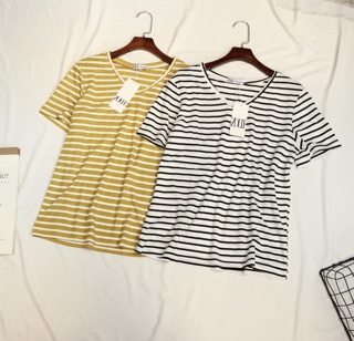 Pull kẻ cổ tim xuất dư ( giá sale)
