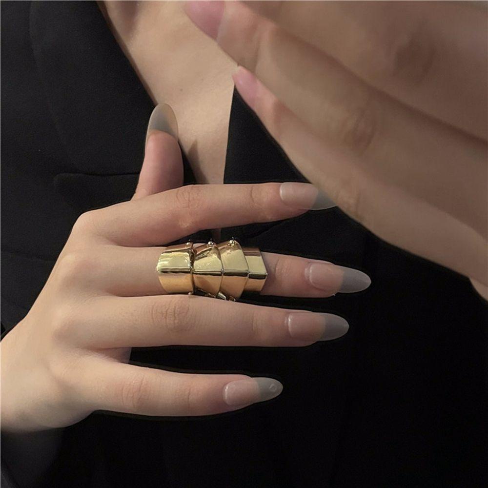 Hejiu knuckle rings cool retro geometry anime oosaki nana men punk style alloy nhẫn phong cách hàn quốc