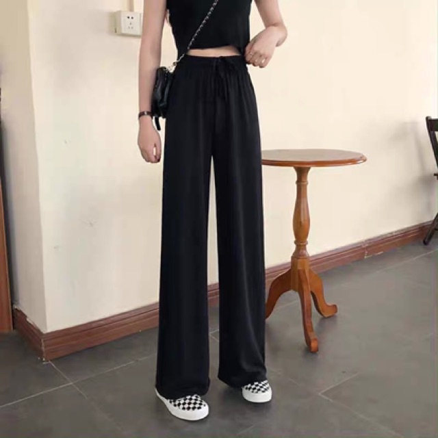 SẴN/ ORDER Quần ống suông , Quần Culottes đen basic - nhiều mẫu