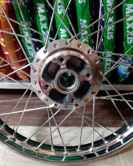 Bánh căm SONIC căm đùm mạ crom niềng union trước 1.4 sau 1.6 bắt căm sẵn như hình bao gắn như zin