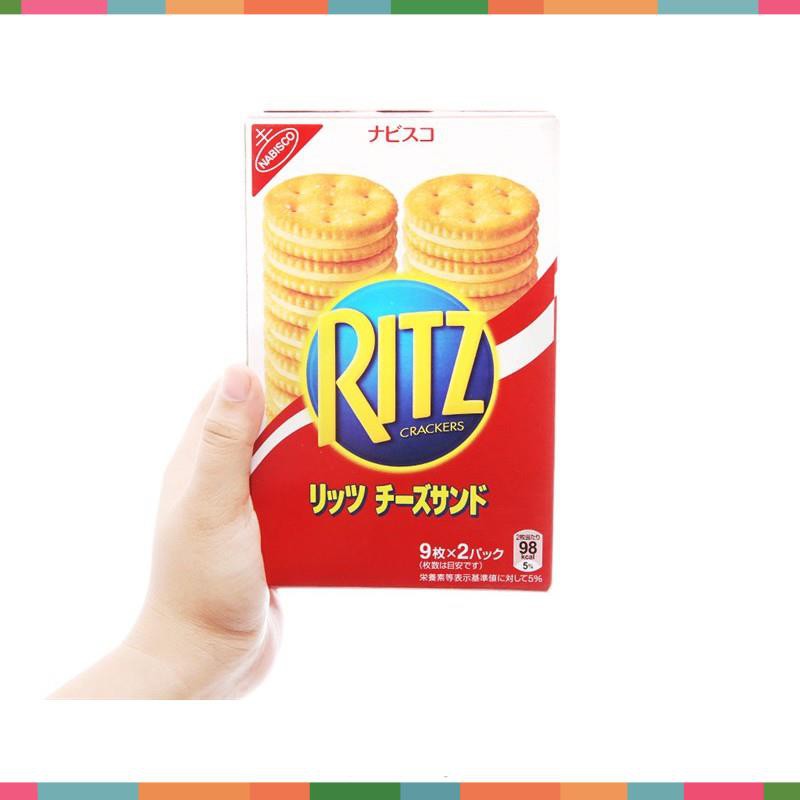 BÁNH QUY MẶN RITZ KẸP KEM PHÔ MAI 160G [tohodo]