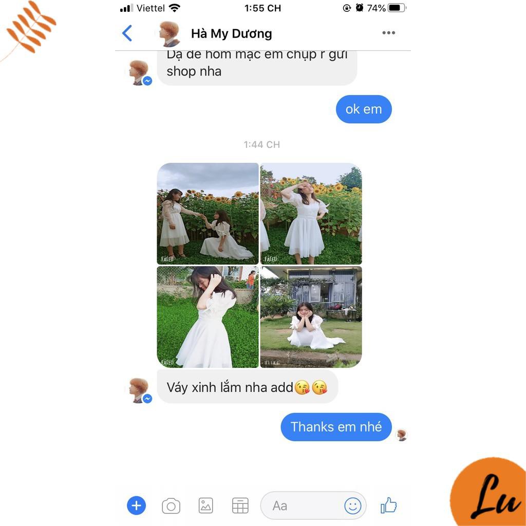 Váy Nữ Đẹp 💖FREESHIP💖 Đầm trắng dự tiệc tay nơ xinh xắn [Mẫu Mới 2021] | BigBuy360 - bigbuy360.vn