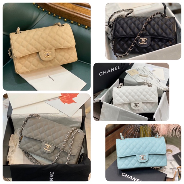 Túi chữ X Classic da hạt hàng đẹp tag sắt fullbox xịn