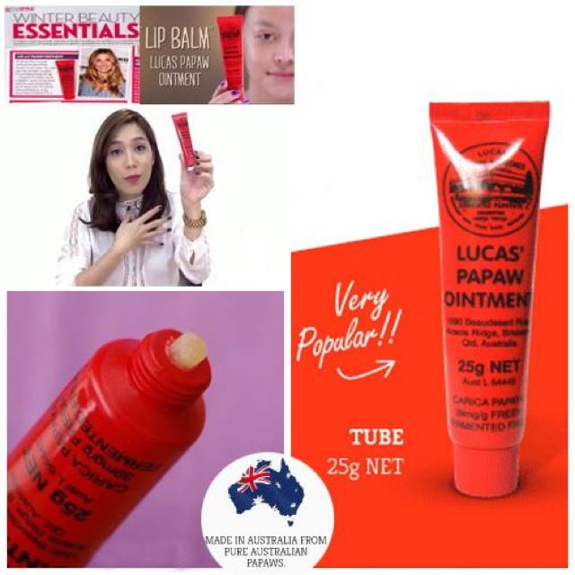 Kem Đa Năng Lucas Papaw Ointment Đu Đủ Chống Nứt Nẻ Môi Mùa Đông Của Úc 25g