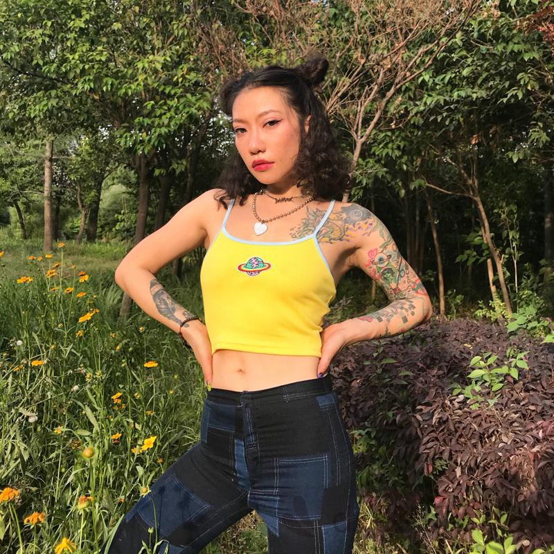 Áo thun lửng dây thời trang hè cá tính cho nữ | BigBuy360 - bigbuy360.vn