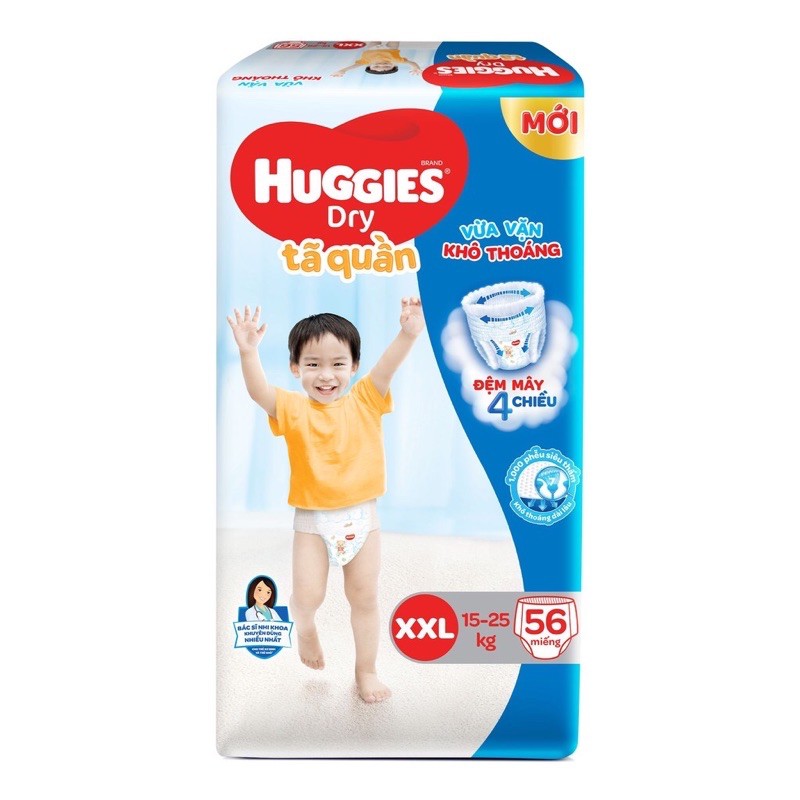 Tã Quần huggies M74/ L68/ XL62/ XXL56