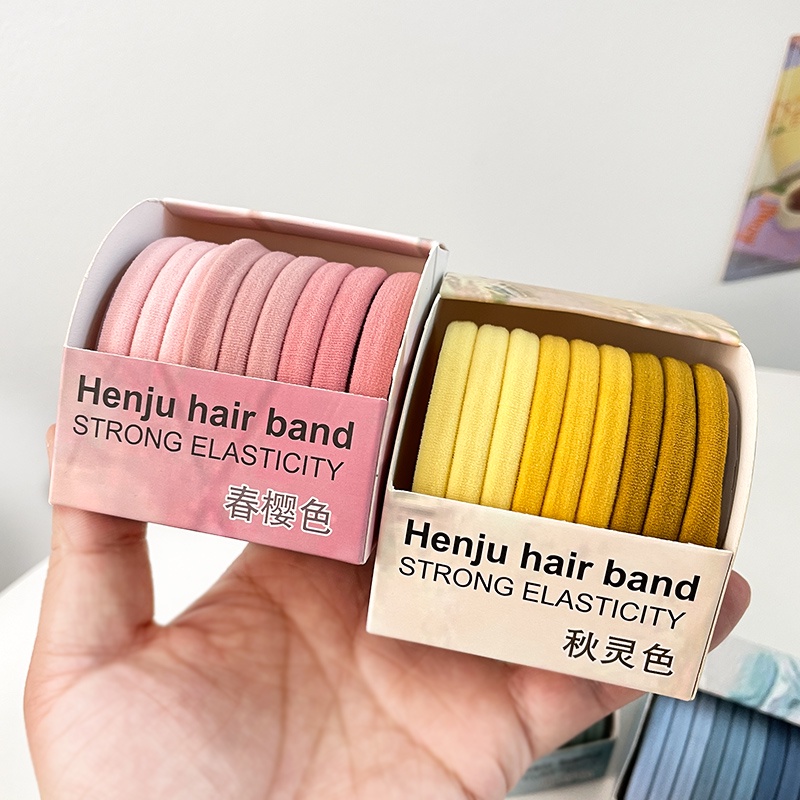 Dây Buộc Tóc Cao Su Co Giãn Tốt Thiết Kế Đơn Giản Mới