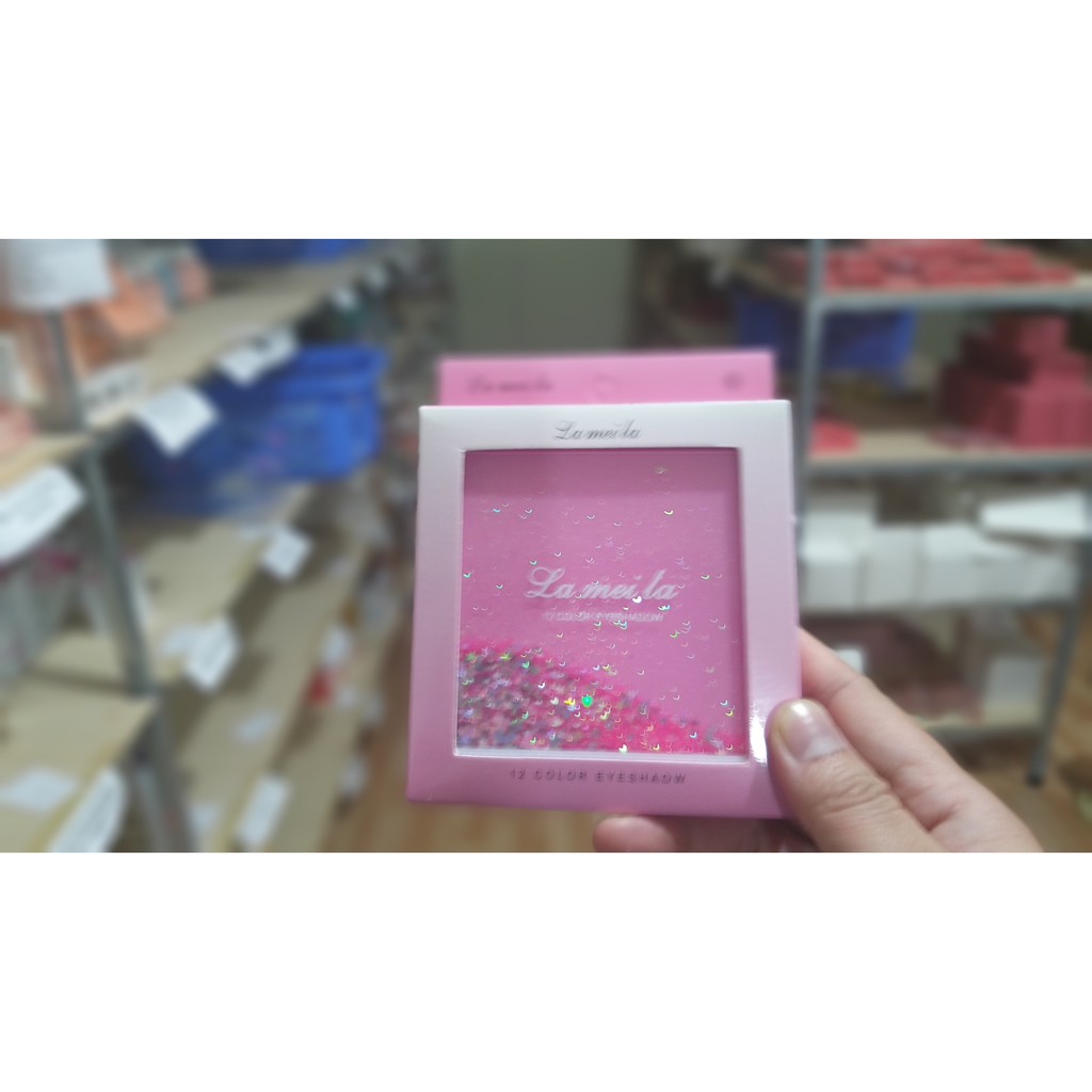 Bảng mắt 12 ô lameila mix nhũ vỏ lấp lánh kim tuyến tan chảy F402 | BigBuy360 - bigbuy360.vn