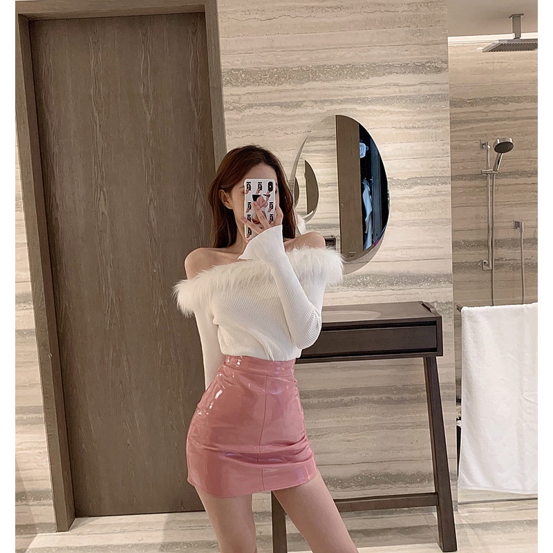 Áo len tay dài trễ vai thời trang dành cho nữ | BigBuy360 - bigbuy360.vn